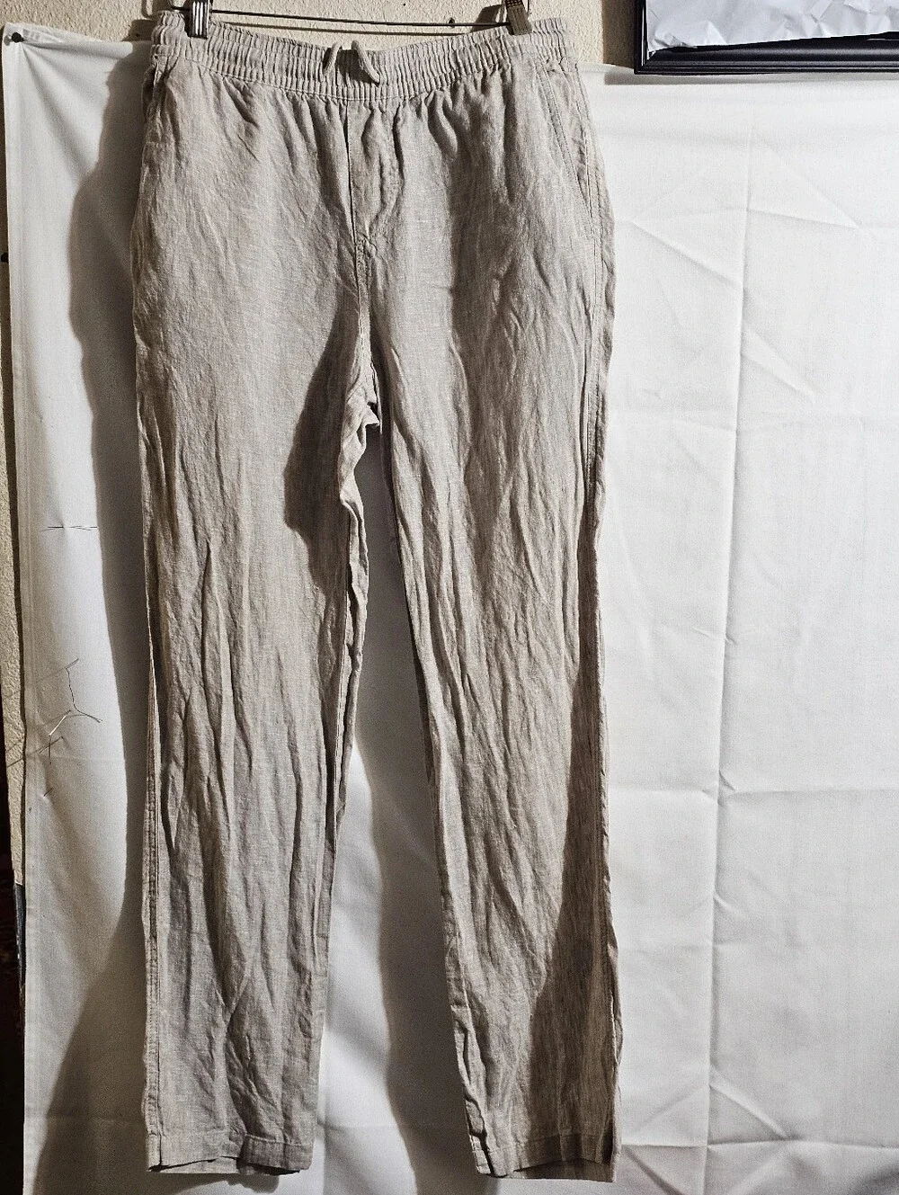 Quince 100% European Linen Drawstring Beach Pants Size M